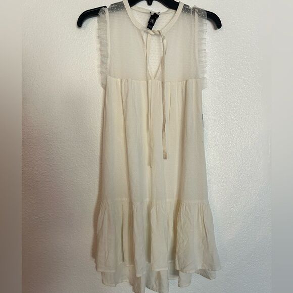 Volcom Cream Sleeveless Dress M NWT - Picture 1 of 5